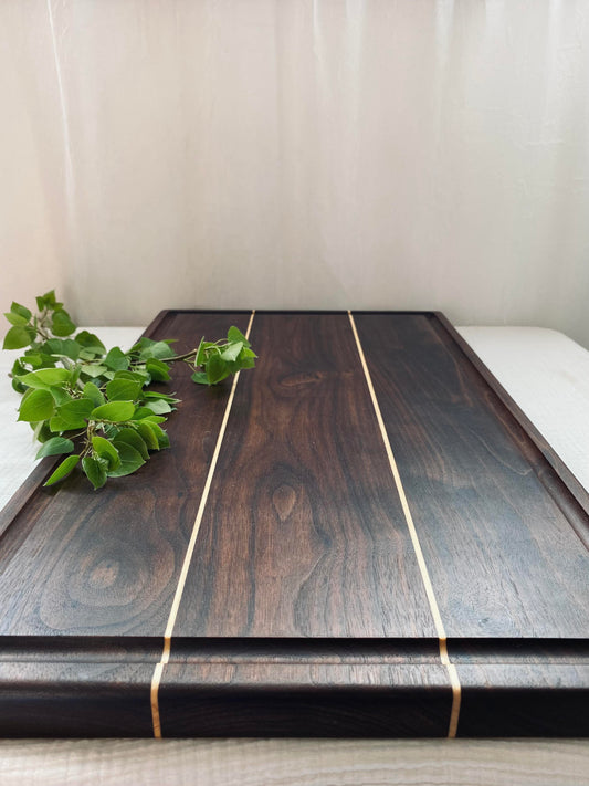 Large Cutting Board Walnut with Maple